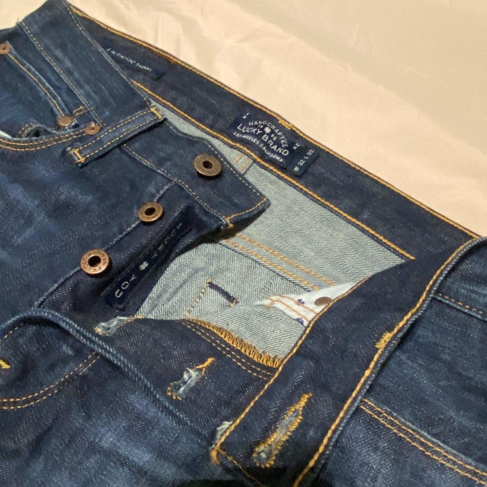 Lucky Brand Blue Skinny Jeans with Classic Stitching